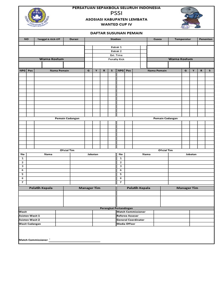 Form DSP WANTED CUP | PDF