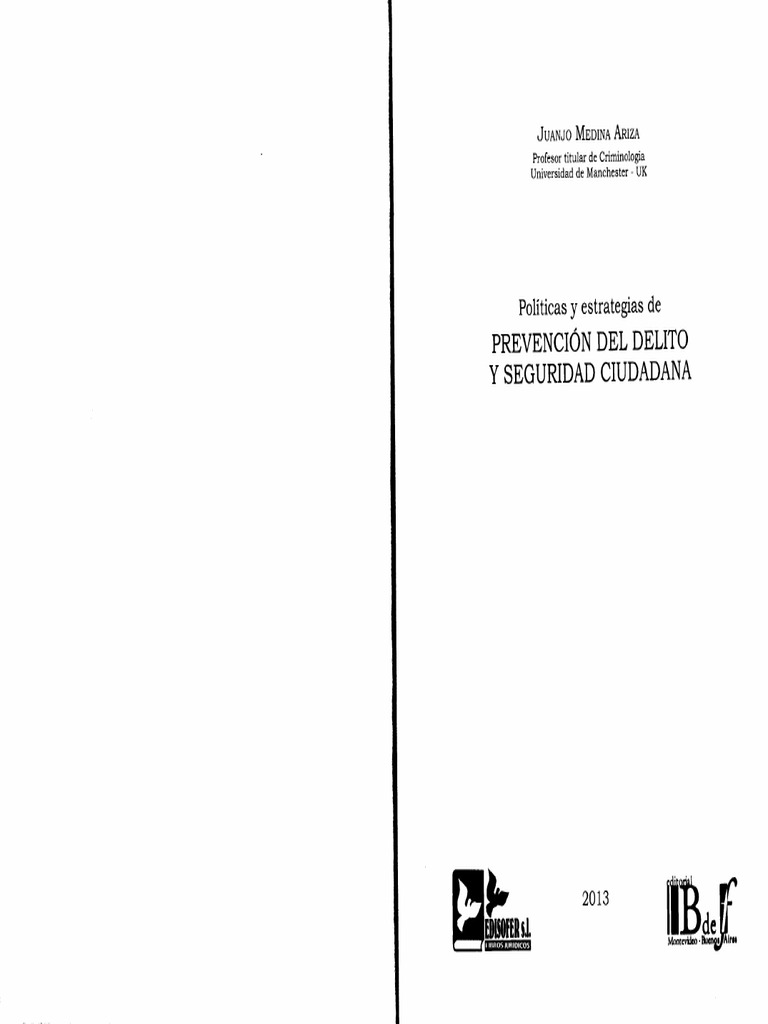 Políticas y Estrategias de Prevención Del Delito y Seguridad Ciudadana ...