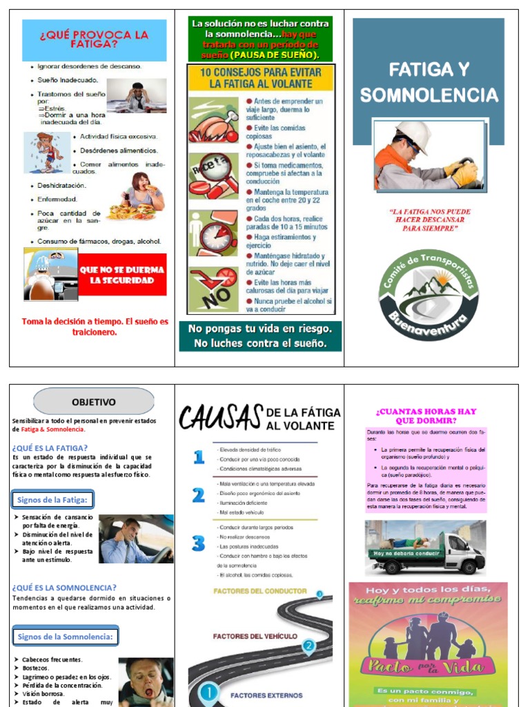 Prevención de Fatiga y Somnolencia Laboral | PDF | Relaciones ...