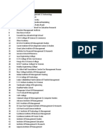 School and Collge Sample Data