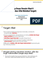 Prinsip Dasar Desain Obat II (Struktur Dan Sifat Molekul Target)