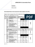 Intermediate Phase Formal Assessment Tasks Related To The Atps