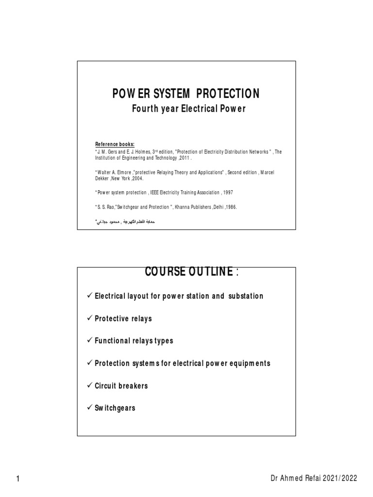 Protection Principles A Comprehensive Guide to Power System Protection