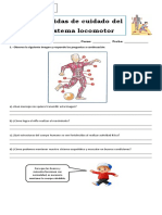 Guía Medidas de Cuidado Del Sistema Locomotor 4° Basico