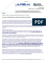 OFICIO CIRCULAR DGIAPAF/226/06 de Fecha: 07/07/2006: A Toda La Comunidad de Comercio Exterior Y Aduanal