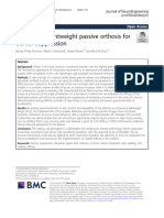 Design of A Lightweight Passive Orthosis For Tremor Suppression