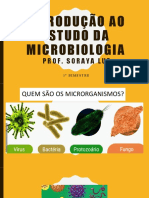 Introdução Ao Estudo Da Microbiologia: Prof. Soraya Luz