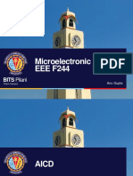 Microelectronic Circuits EEE F244: BITS Pilani
