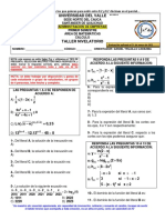 Taller para Nivelar Temáticas para El Parcial Cálculo Administración 2023-1 Univalle