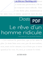 Le Rêve D'un Homme Ridicule: Dostoïevski