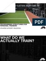 Programming Structures For Personal Trainers: Athletes Authority Education