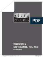 Bella Pro Combo Espresso and Drip Maker IM r6 HR