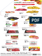 Lista de compras com preços de frutas, legumes, carnes e outros itens