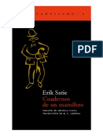 Satie Erik - Cuadernos de Un Mamifero