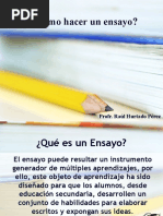 Como Hacer Ensayo