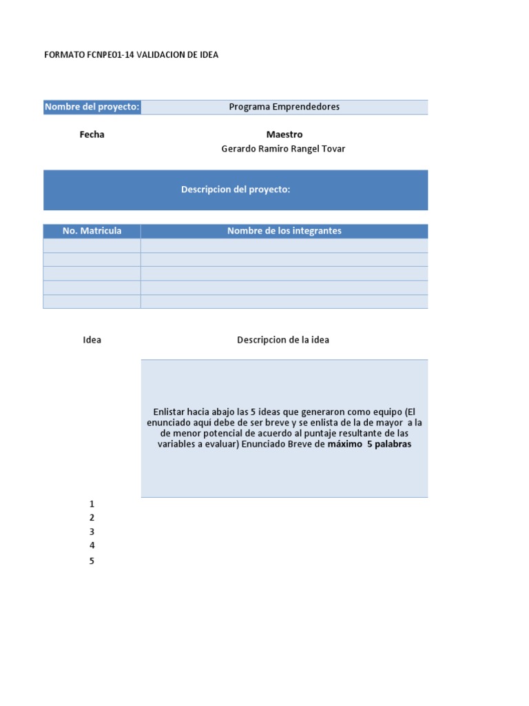 Validación de Ideas para Emprendedores | PDF | Negocios económicos ...