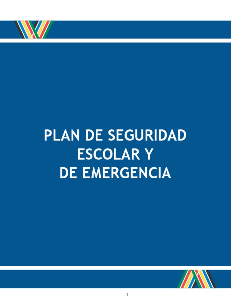 Plan de Seguridad y Emergencia Escolar | PDF | Simulación | Infraestructura