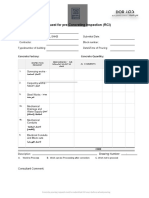 Request For Pre-Concreting Inspection