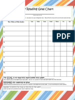 Reading Goal Chart