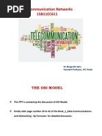 Telecommunication Networks 15B11EC611: Dr. Bhagirath Sahu Assistant Professor, JIIT, Noida