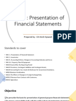NAS 1: Presentation of Financial Statements: Prepared By: CA Anish Gyawali