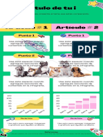 Azul Verde y Naranja Dibujado A Mano Biografía y Procesos Infografía