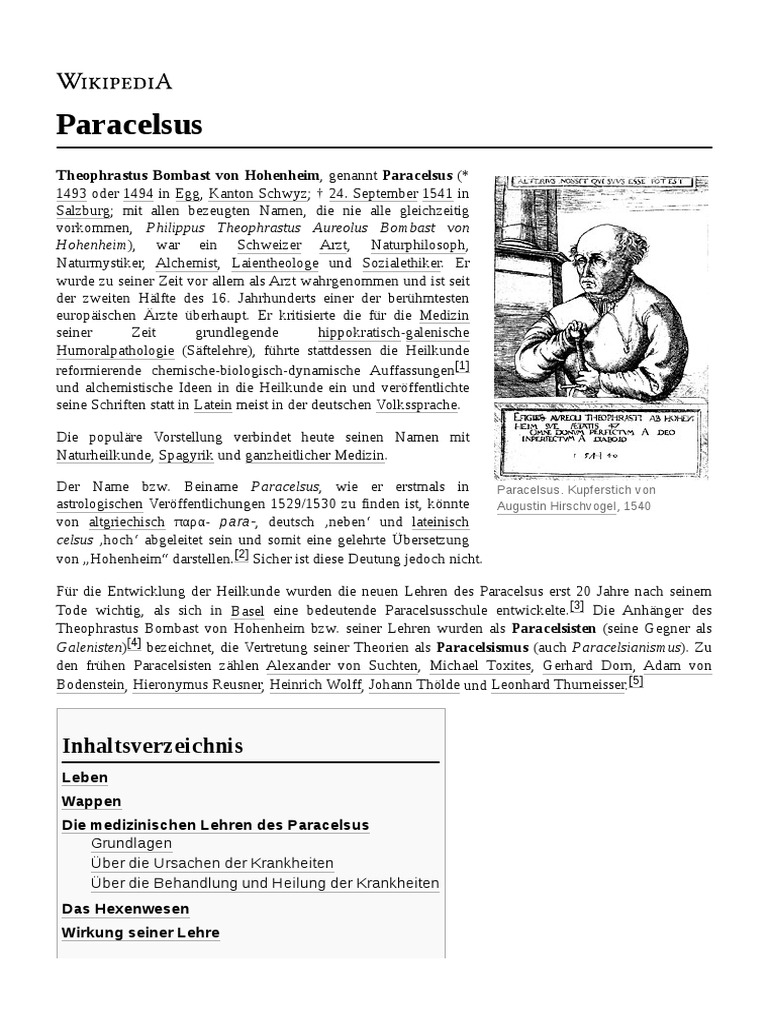 Paracelsus | PDF