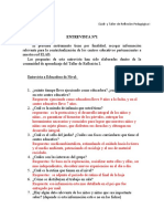 Entrevista Nº1: ELAB y Taller de Reflexión Pedagógica I