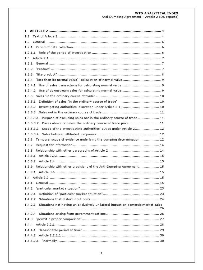Anti Dumping Art2 Jur PDF Dumping (Pricing Policy) Business
