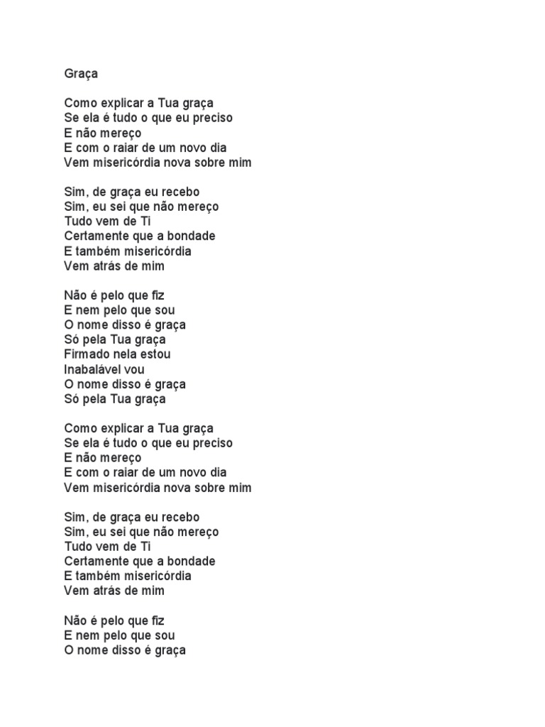 Graça: Amor e Redenção para Pecadores | PDF | Graça no cristianismo | Amor