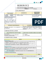 Sesion N°2: I. Propósitos Y Evidencias de Aprendizaje