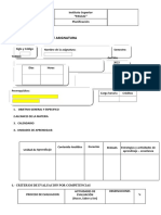 Formulario de Planificacion