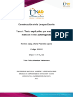 Formato Tarea 1 - Matriz de Lectura Autoregulada