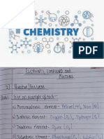 Elements, Compounds and Mixtures Copy Work