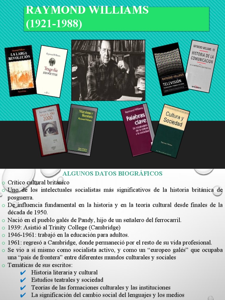Biografía y Teoría Cultural de Raymond Williams | PDF | Ideologías ...