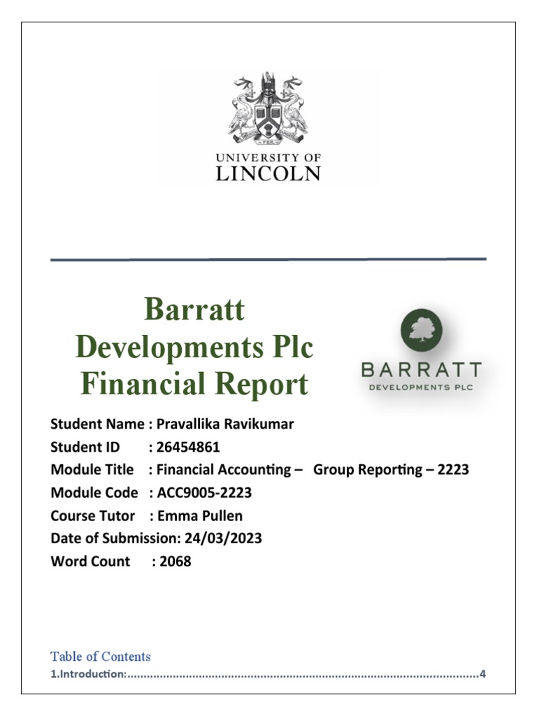 Financial Accounting - Group Reporting | PDF | Return On Equity | Debt