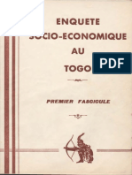 Enquete Socio-Economique: Premier Fascicule