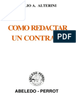 Como Redactar Un Contrato by Atilio A. Alterini