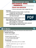 Ukuran Pemusatan (Median, Kuartil, Desil, Persentil) .