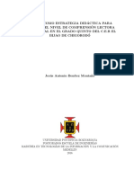 Las Tic Como Estrategia Did Actica para Mejorar El Nivel de Comprensi On Lectora Inferencial en El Grado Quinto Del C.E.R El Bijao de Chigorod O