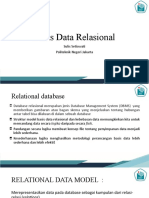 Basis Data Relasional: Sulis Setiowati Politeknik Negeri Jakarta