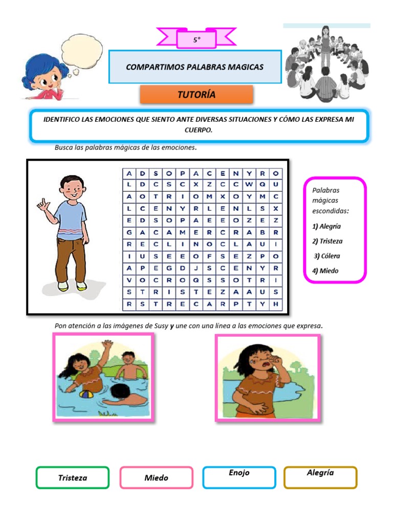 5 Tutoria Las Emociones Pdf Las Emociones Sicología