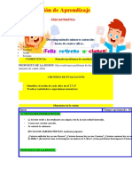 Sesión de Aprendizaje: Área Matemática