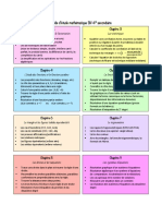 Guide D'étude Mathématique SN 4 Secondaire: Chapitre 1 Et 2 Chapitre 3