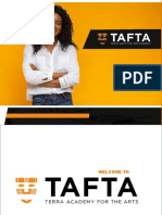 TAFTA Academy Brochure Welcome Note