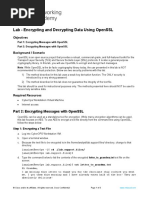 9.1.1.6 Lab - Encrypting and Decrypting Data Using OpenSSL - ILM Estudantes