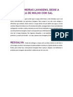 Use sal para evitar que roupas soltem tinta nas primeiras lavagens