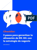 Checklist 3 Pasos Para Garantizar La Alineación de RR.hh. Con La Estrategia de Negocio-HCM Spain