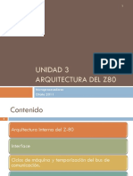 UNIDAD 3 ARQUITECTURA DEL Z80. Microprocesadores Otoño 2011