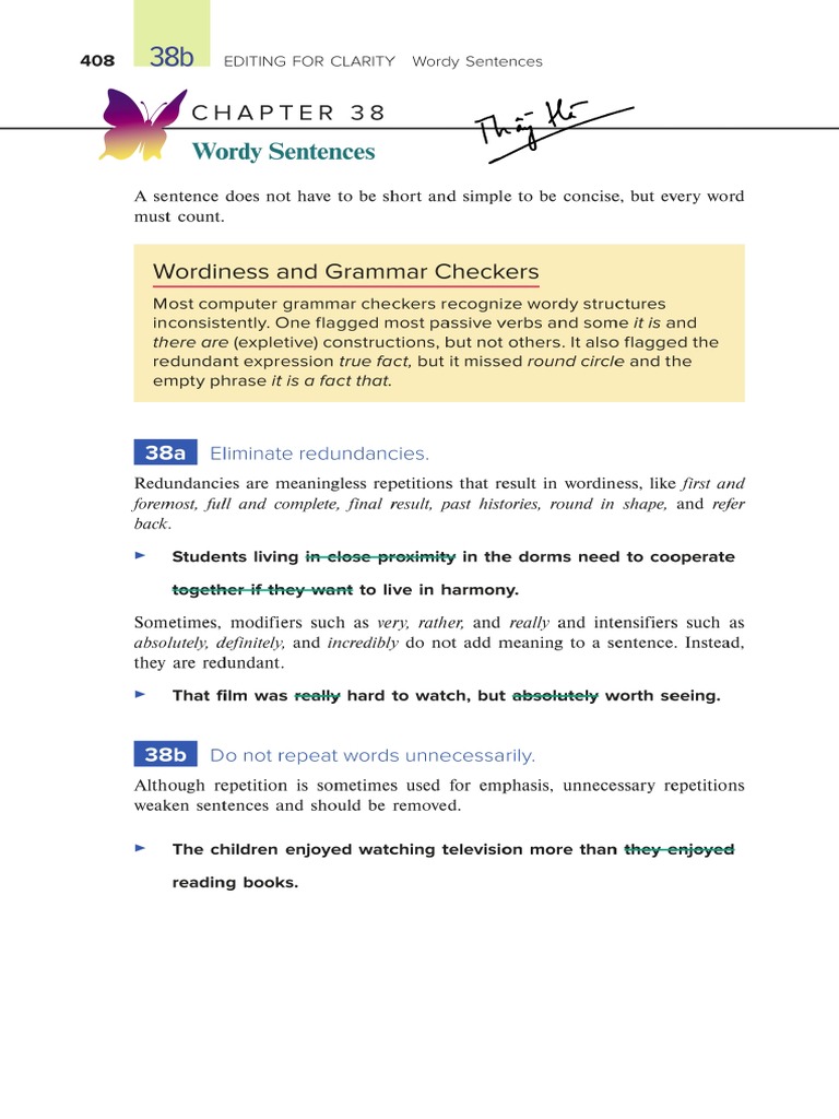 Wordy Sentences | PDF